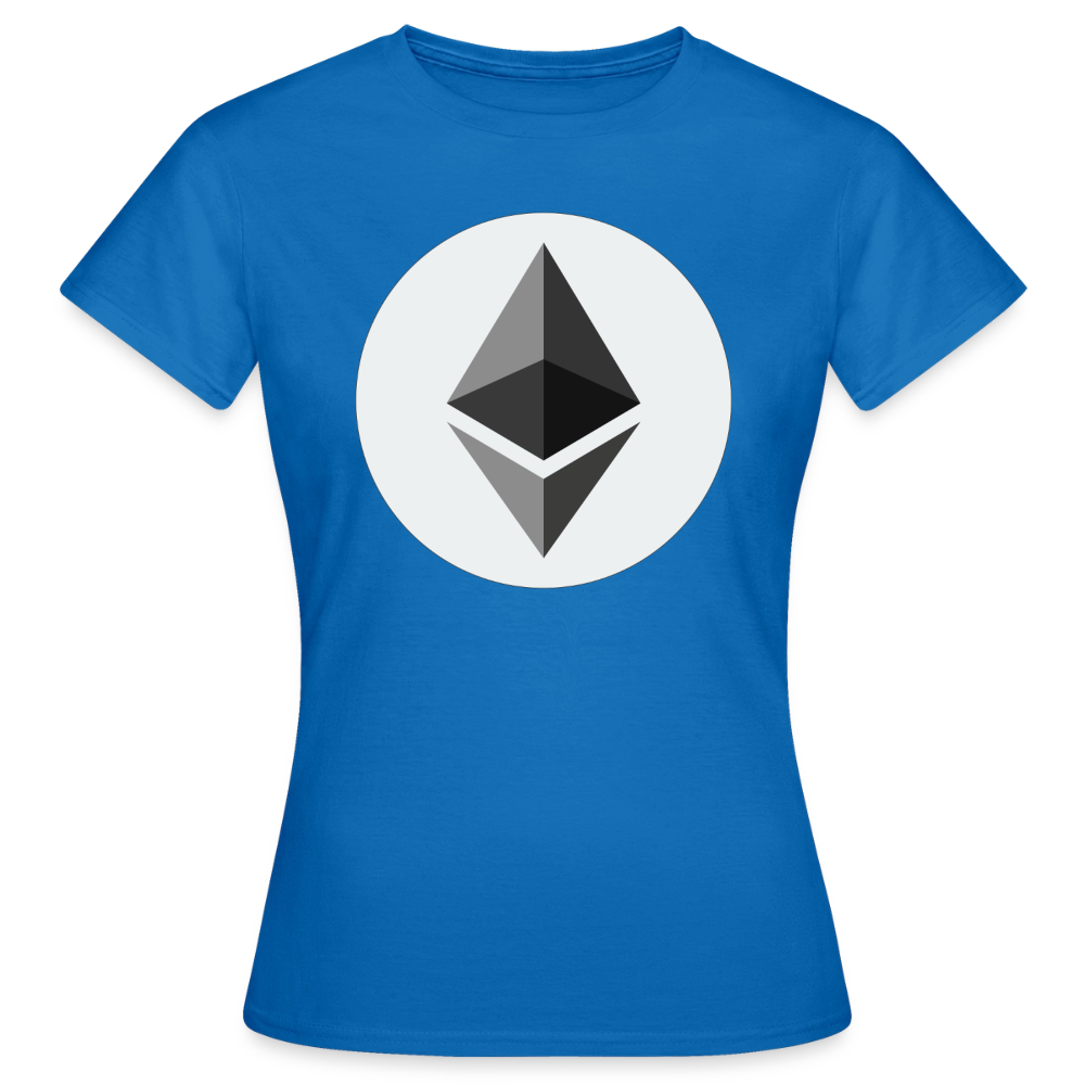 Ethereum Logo (Original) - Damen T-Shirt - Royalblau