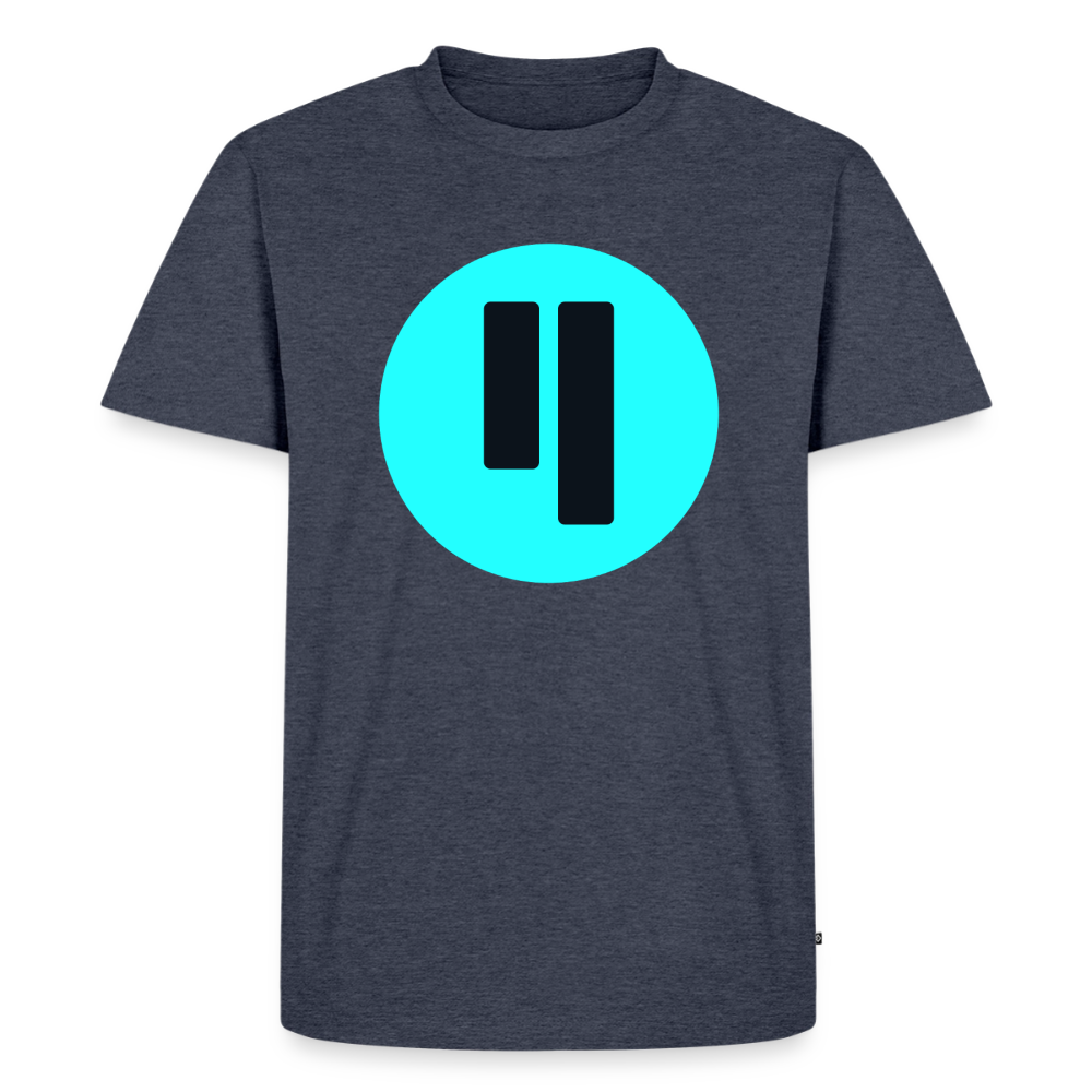 Qubic Logo (Original) - Herren T-Shirt Premium - Jeansblau 