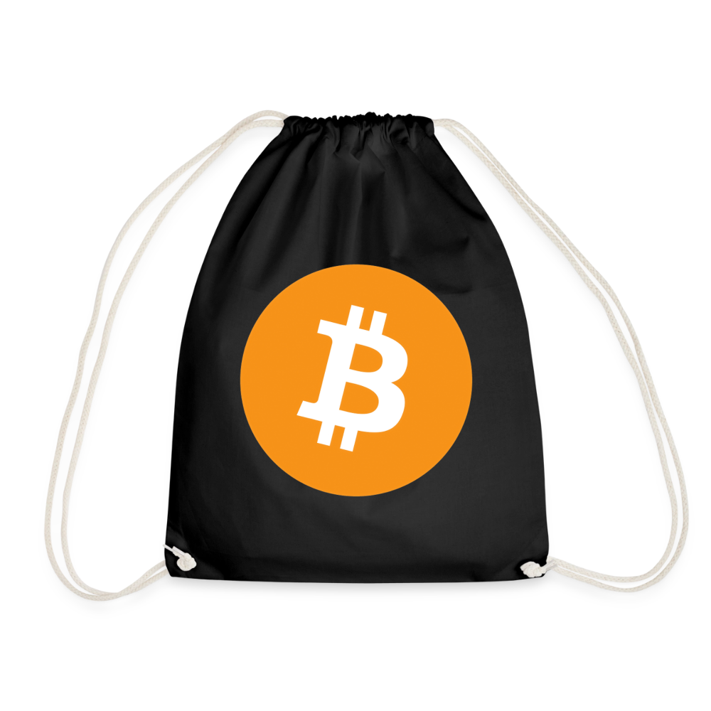 Bitcoin Logo (Original) - Turnbeutel - Schwarz