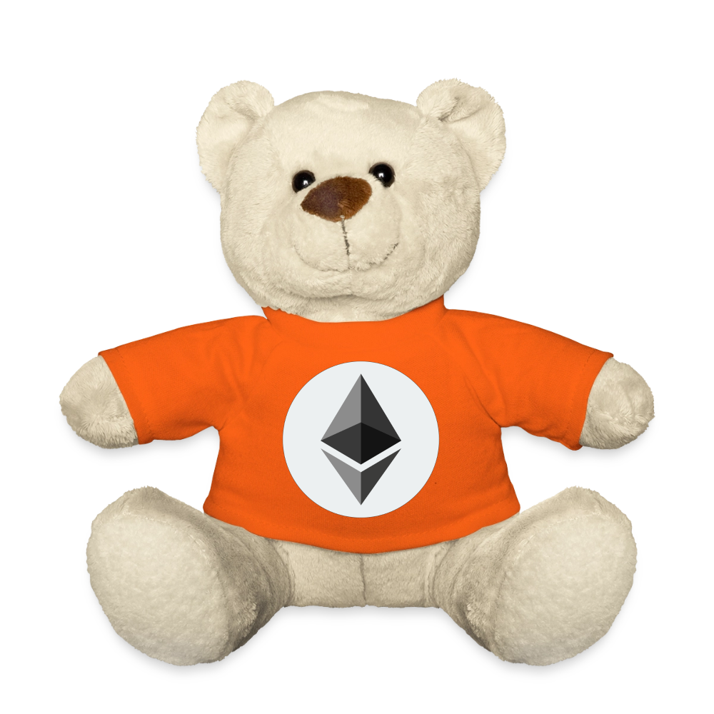 Ethereum Logo (Original) - Teddybär - Goldorange