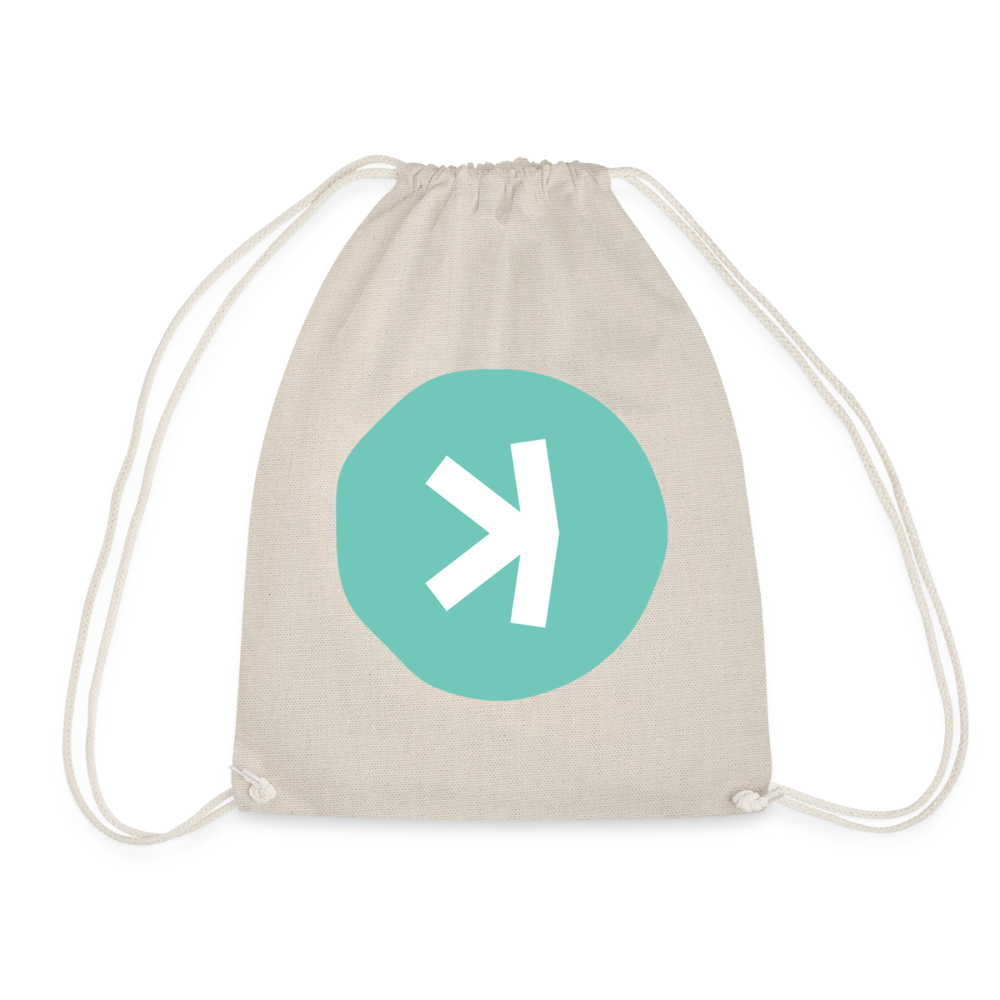 Kaspa Logo hell (Original) - Turnbeutel - Natur