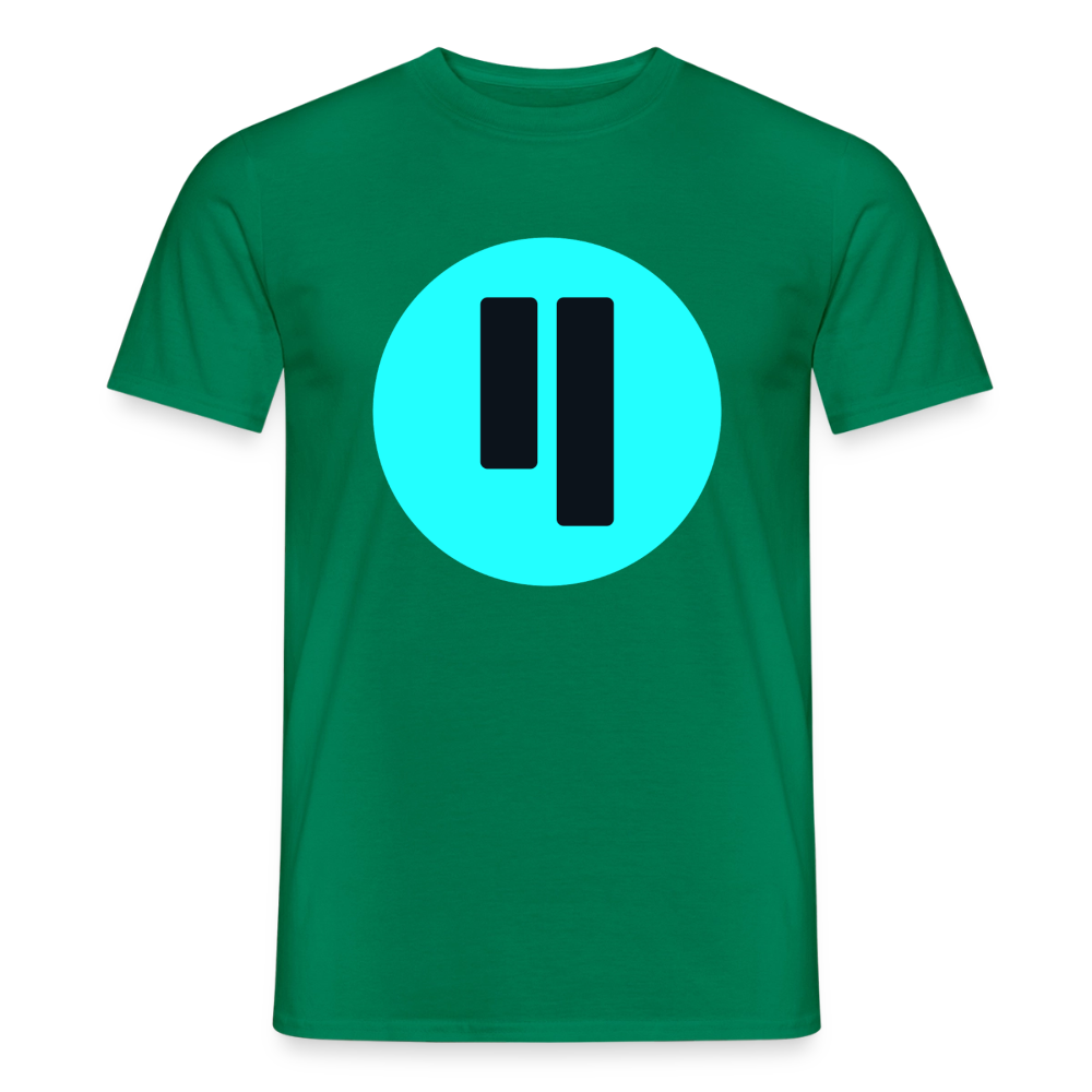 Qubic Logo (Original) - Herren T-Shirt - Kelly Green