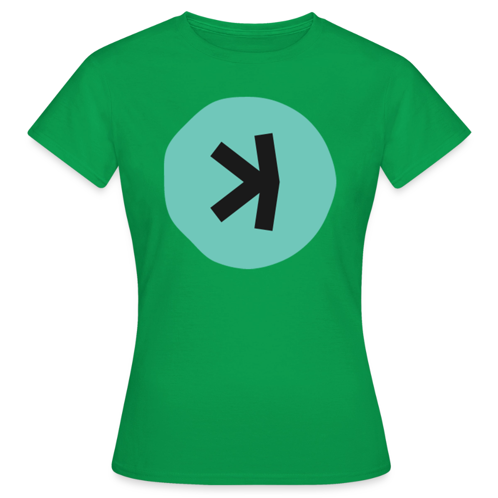 Kaspa Logo dunkel (Original) - Damen T-Shirt - Kelly Green