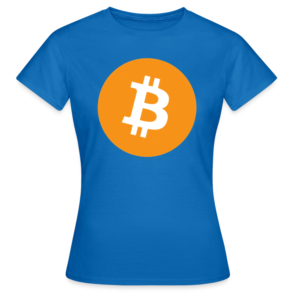 Bitcoin Logo (Original) - Damen T-Shirt - Royalblau
