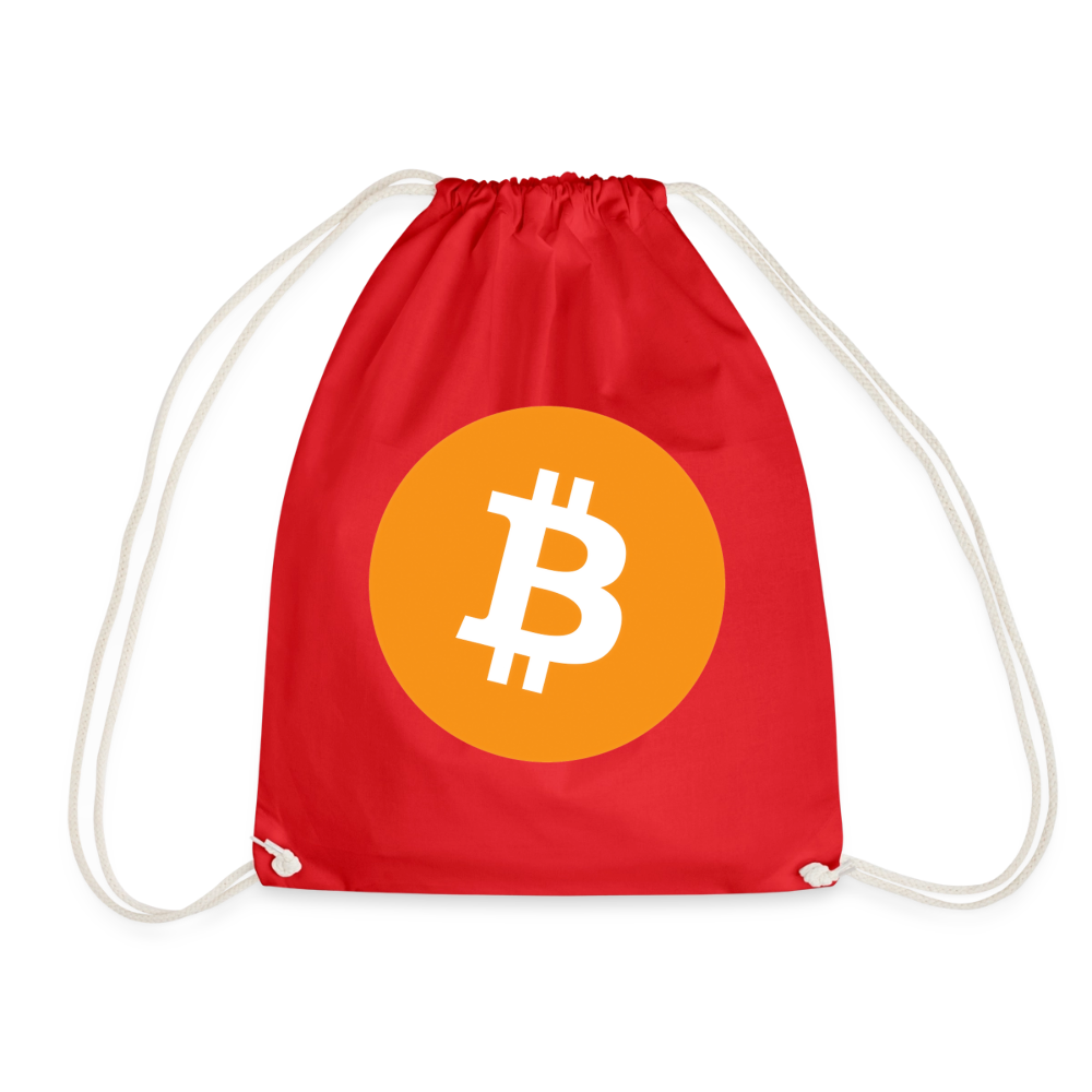 Bitcoin Logo (Original) - Turnbeutel - Rot