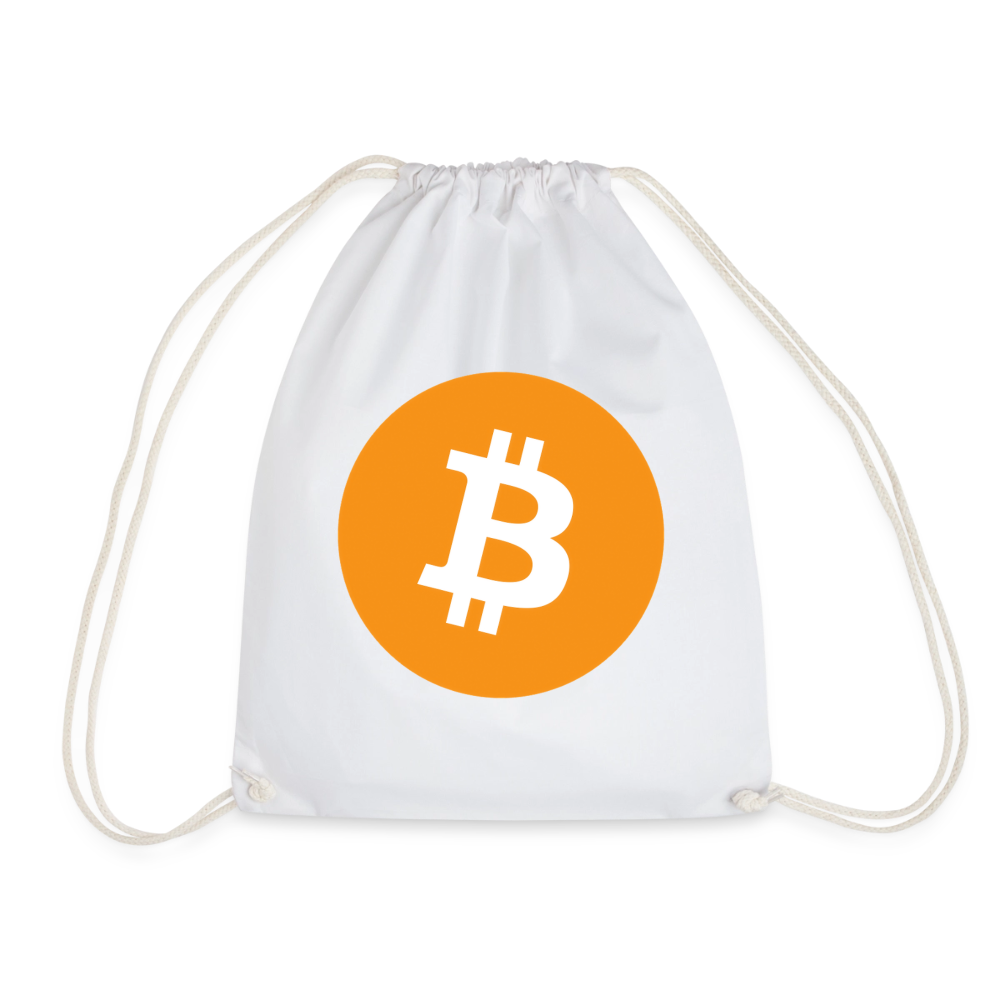 Bitcoin Logo (Original) - Turnbeutel - Weiß
