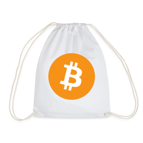 Bitcoin Logo (Original) - Turnbeutel - Weiß