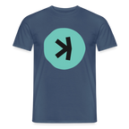 Kaspa Logo dunkel (Original) - Herren T-Shirt - Dunkles Denimblau