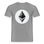 Ethereum Logo (Original) - Herren T-Shirt - Graphit meliert