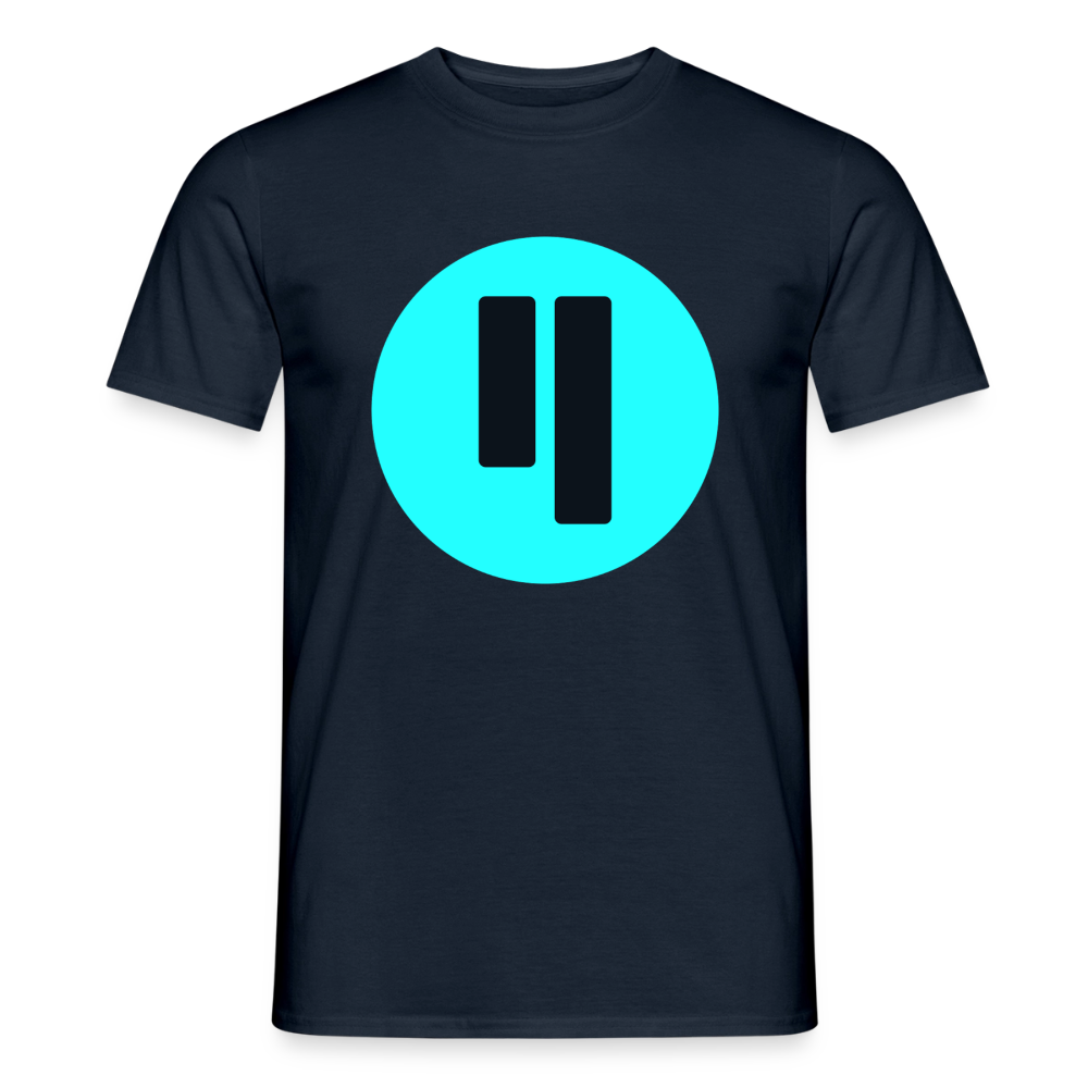 Qubic Logo (Original) - Herren T-Shirt - Navy