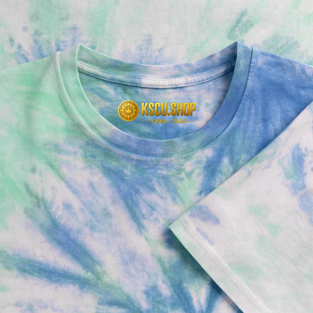 Turbo Logo (Original) - Unisex T-Shirt Premium Tie Dye - Spiralblau