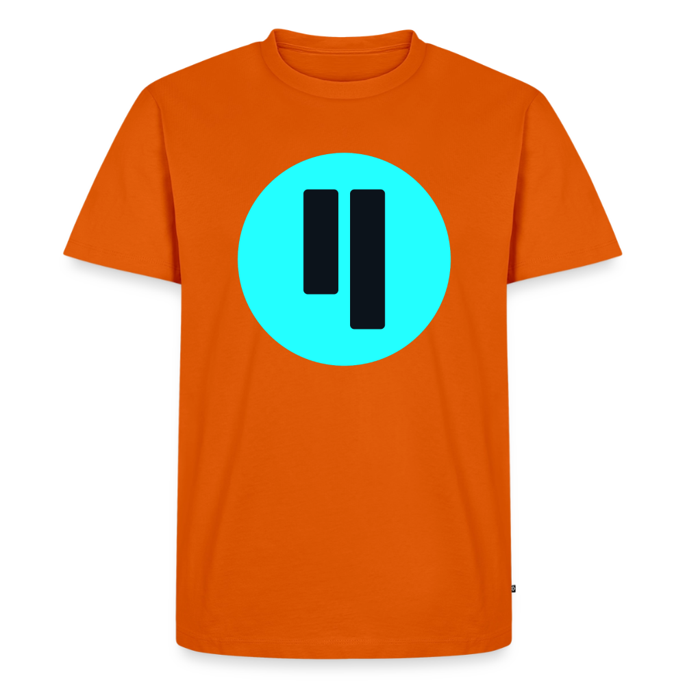Qubic Logo (Original) - Herren T-Shirt Premium - Orange 