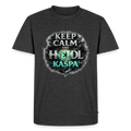 Keep Calm and Hodl Kaspa (Fan-Art) - Herren T-Shirt Premium - Anthrazit meliert