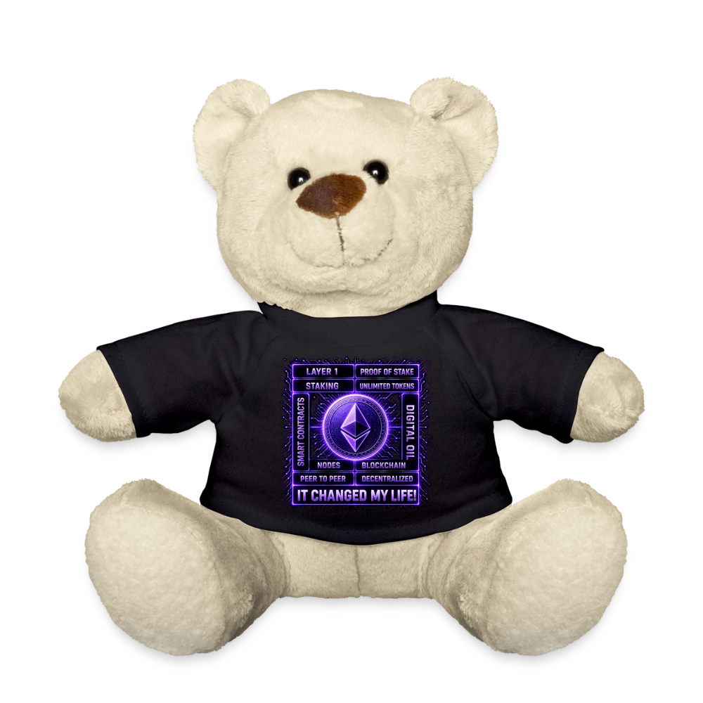 Ethereum Changed Life (Fan-Art) - Teddybär - Schwarz