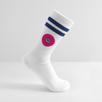 Jerry The Turtle Logo (Remix-Design) - Tennissocken Premium - Weiß/Navy