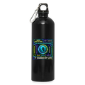 Qubic Changed Life (Fan-Art) - Trinkflasche mit Karabiner 750 ml - Schwarz