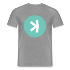 Kaspa Logo hell (Original) - Herren T-Shirt - Graphit meliert