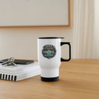 Keep Calm and Hodl Kaspa (Fan-Art) - Thermobecher - Weiß