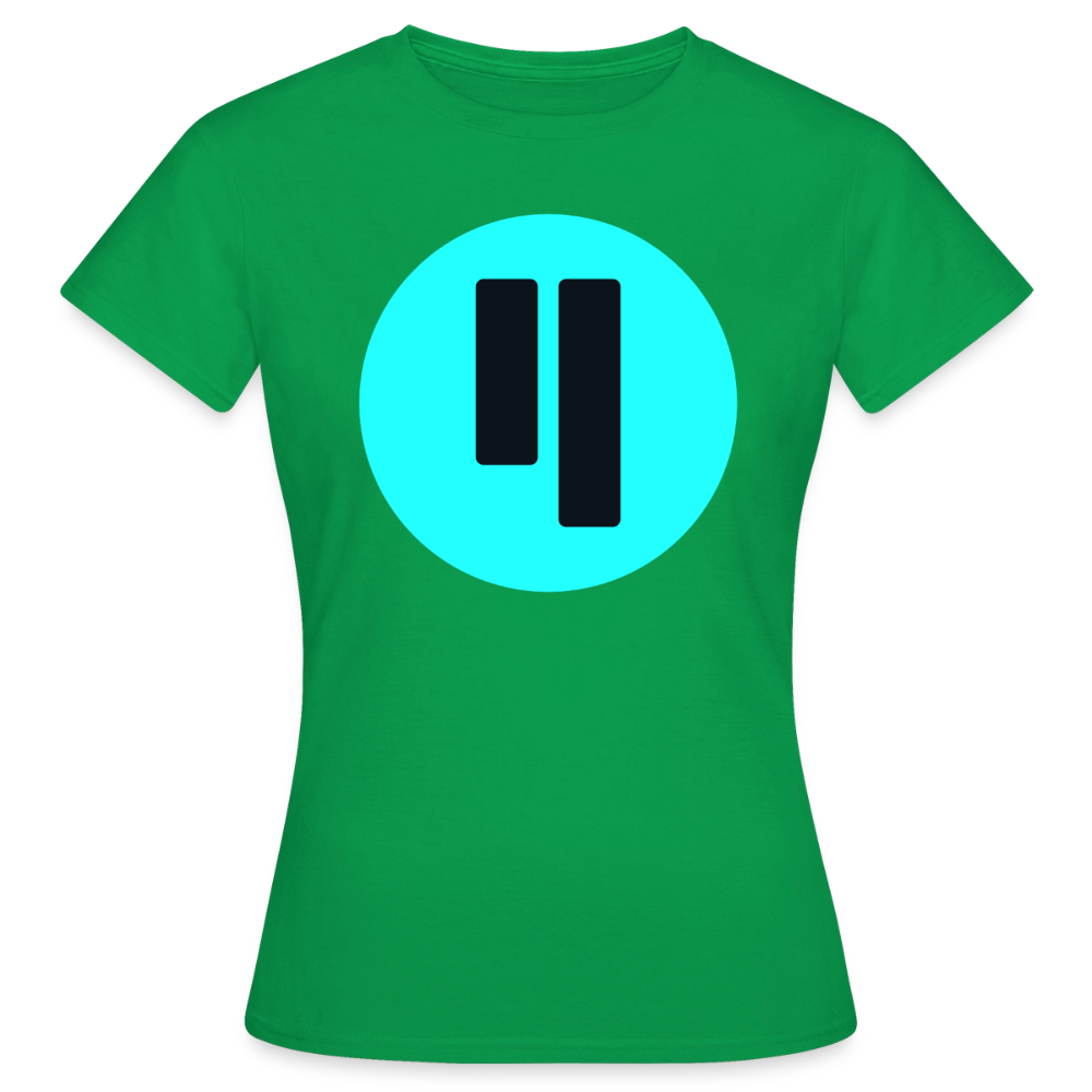 Qubic Logo (Original) - Damen T-Shirt - Kelly Green