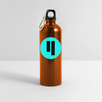 Qubic Logo (Original) - Trinkflasche mit Karabiner 750 ml - Orange