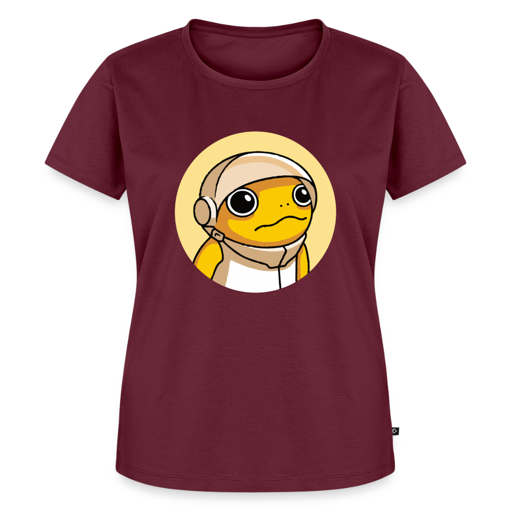 Turbo Logo (Original) - Damen T-Shirt Premium - Burgunderrot