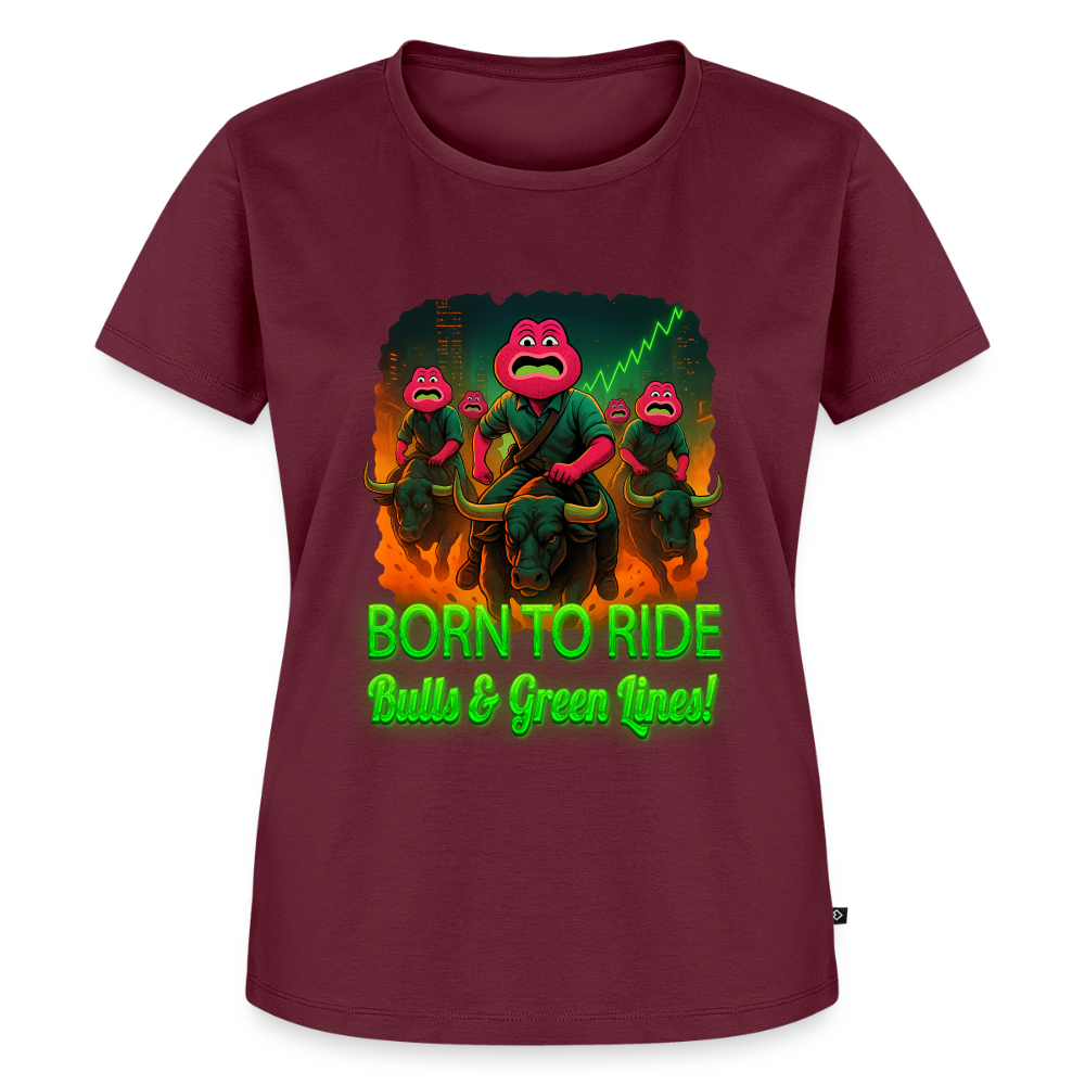Jerry Born to Ride (Fan-Art) - Damen T-Shirt Premium - Burgunderrot