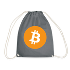 Bitcoin Logo (Original) - Turnbeutel - Grau