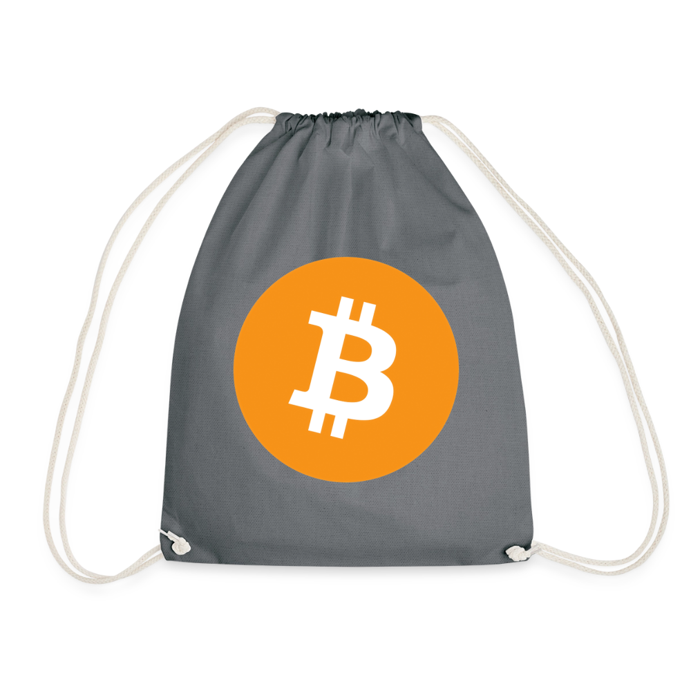 Bitcoin Logo (Original) - Turnbeutel - Grau