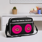 Jerry The Turtle Rulez (Remix-Design) - Retro Tasche - Schwarz/Weiß