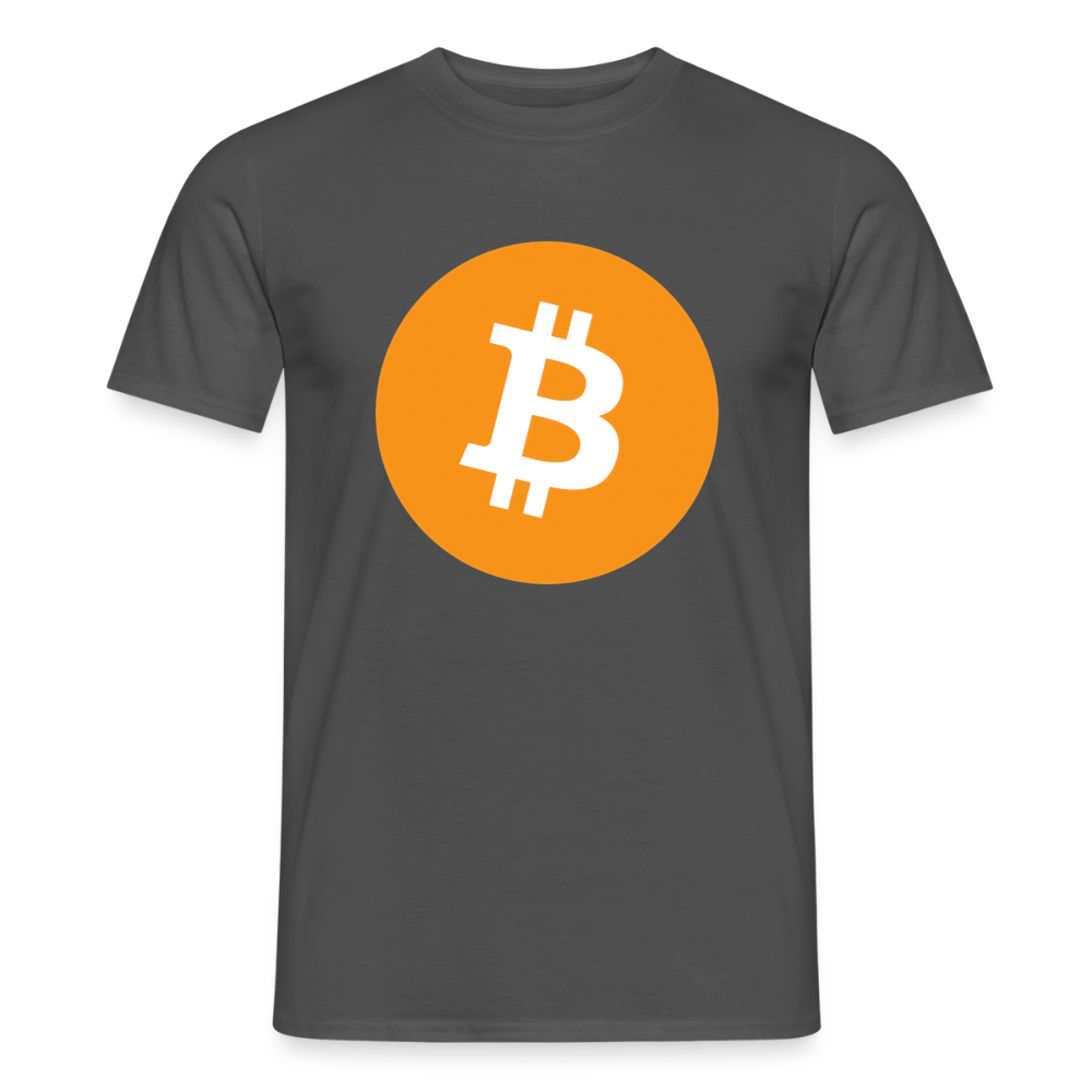 Bitcoin Logo (Original) - Herren T-Shirt - Anthrazit