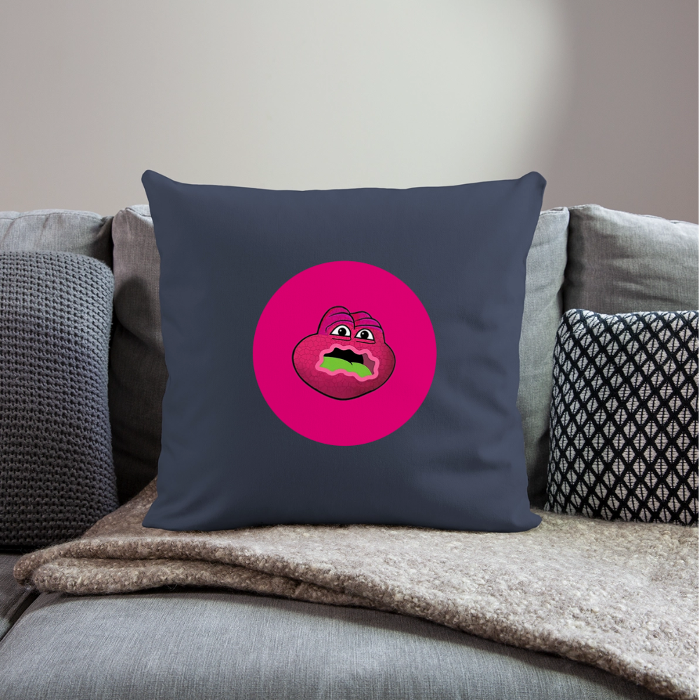 Jerry The Turtle Logo (Remix-Design) - Polster 44 x 44 cm - Navy