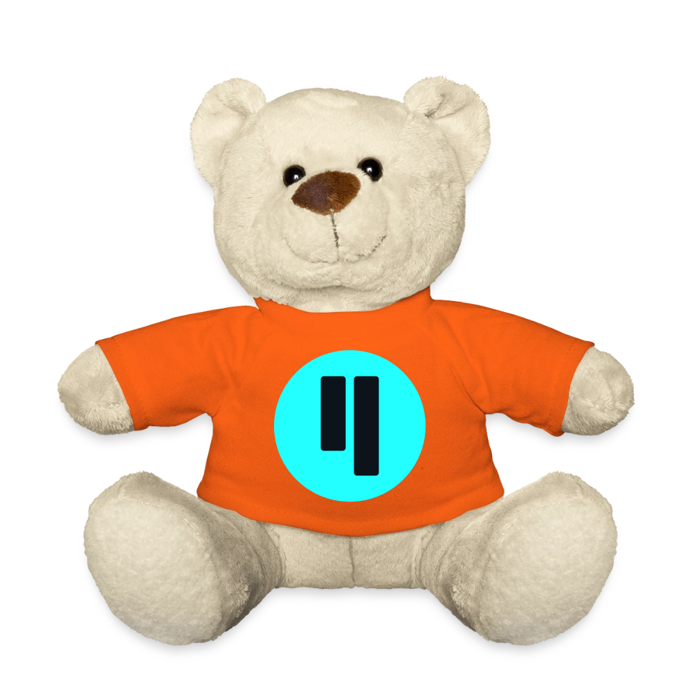 Qubic Logo (Original) - Teddybär - Goldorange