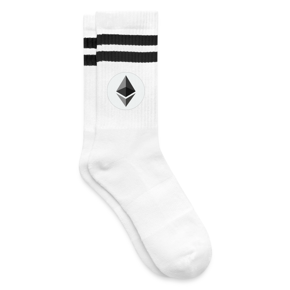 Ethereum Logo (Original) - Tennissocken - Weiß/Schwarz