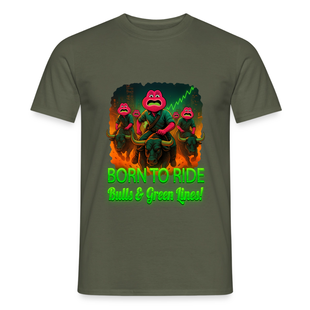 Jerry Born to Ride (Fan-Art) - Herren T-Shirt - Militärgrün