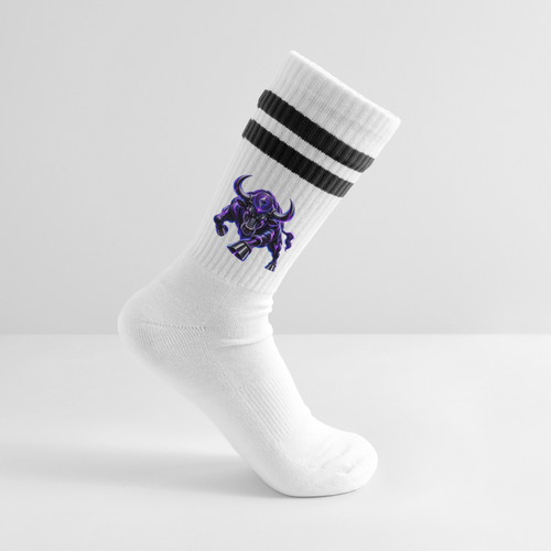 Ethereum Bull (Fan-Art) - Tennissocken - Weiß/Schwarz