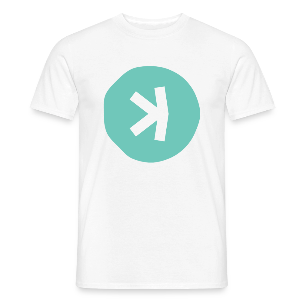 Kaspa Logo hell (Original) - Herren T-Shirt - Weiß