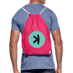 Kaspa Logo dunkel (Original) - Turnbeutel - Fuchsia