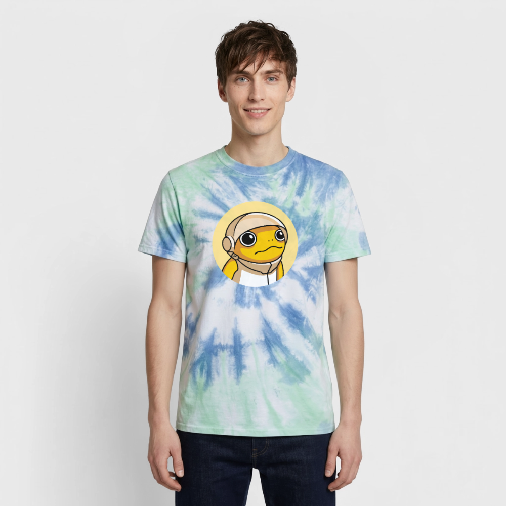 Turbo Logo (Original) - Unisex T-Shirt Premium Tie Dye - Spiralblau