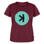 Kaspa Logo dunkel (Original) - Damen T-Shirt Premium - Burgunderrot