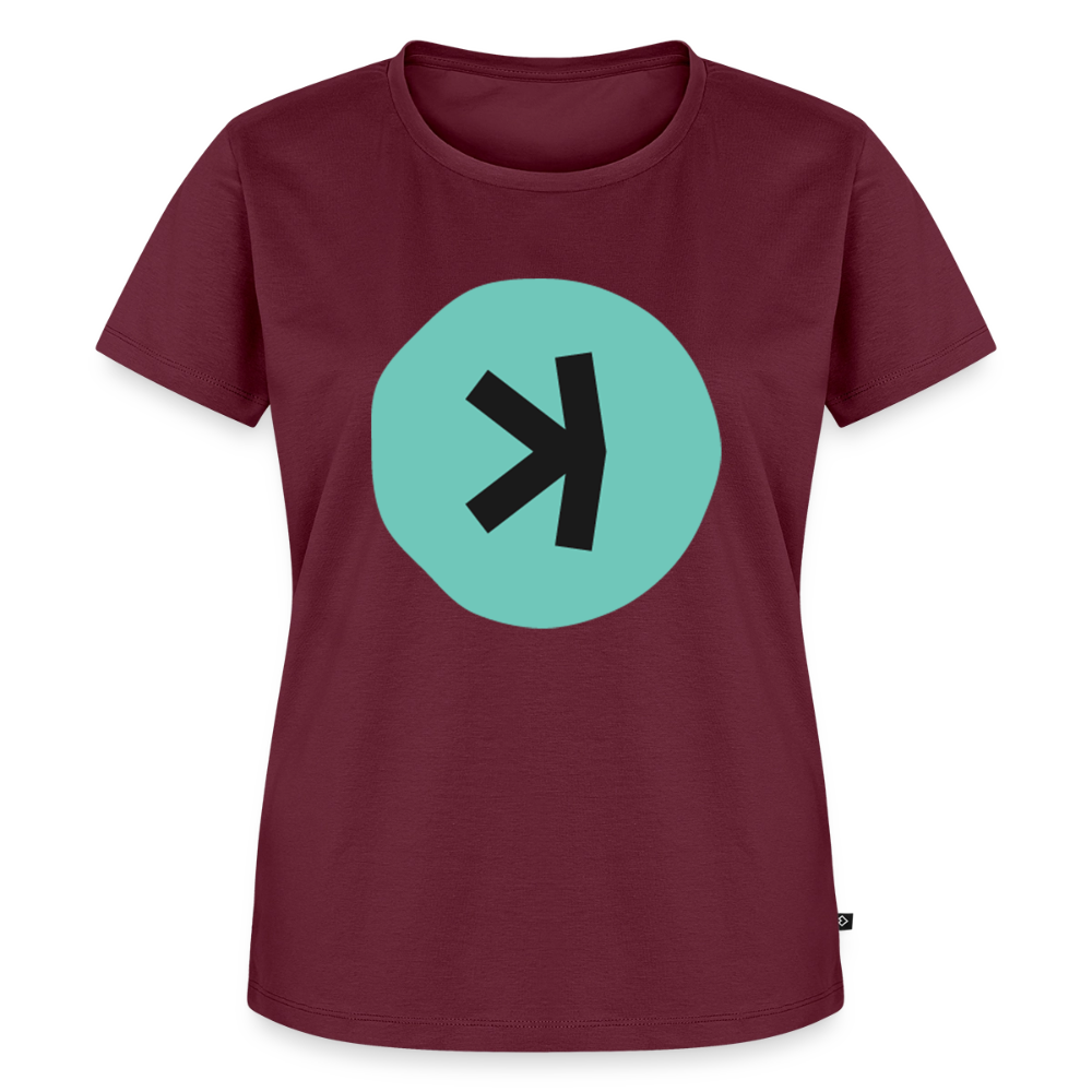 Kaspa Logo dunkel (Original) - Damen T-Shirt Premium - Burgunderrot