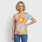 Bitcoin Logo (Original) - Unisex T-Shirt Premium Tie Dye - Regenbogen-Spirale