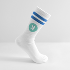 Kaspa Logo hell (Original) - Tennissocken Premium - Weiß/Blau