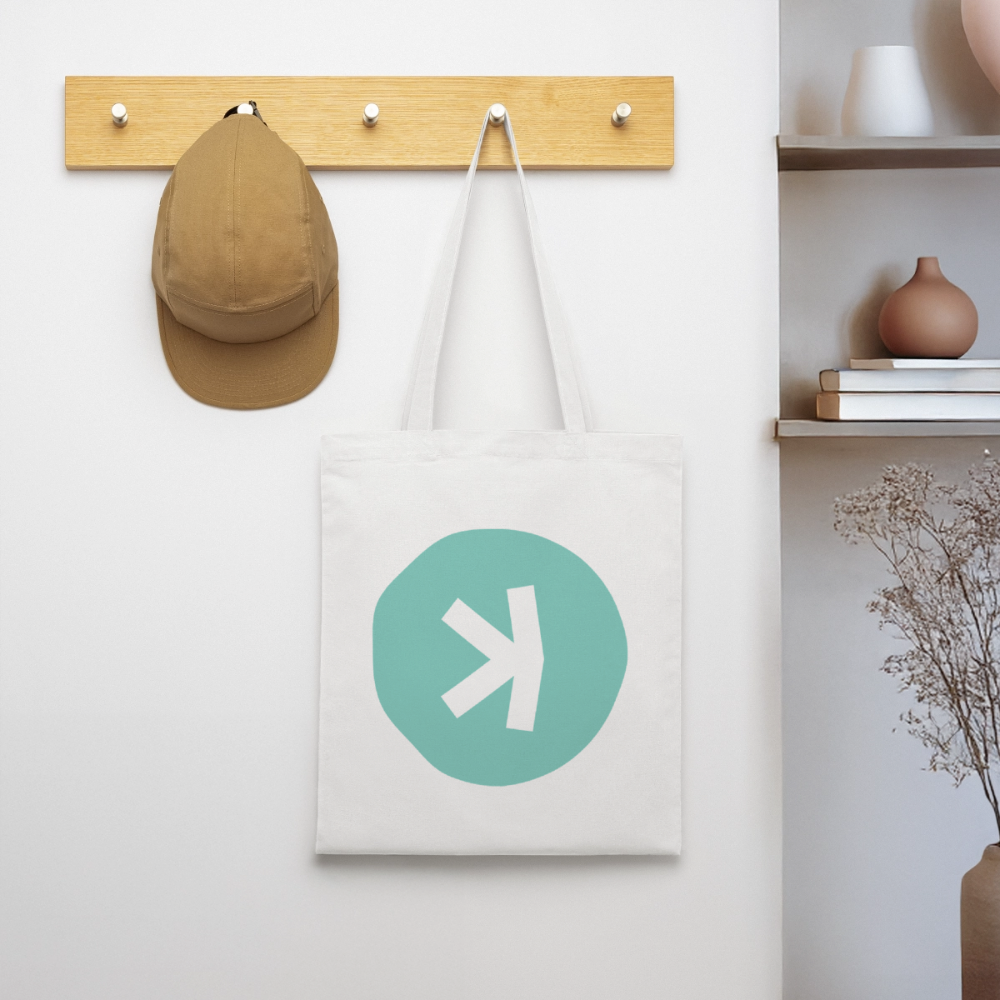 Kaspa Logo hell (Original) - Stofftasche - Weiß