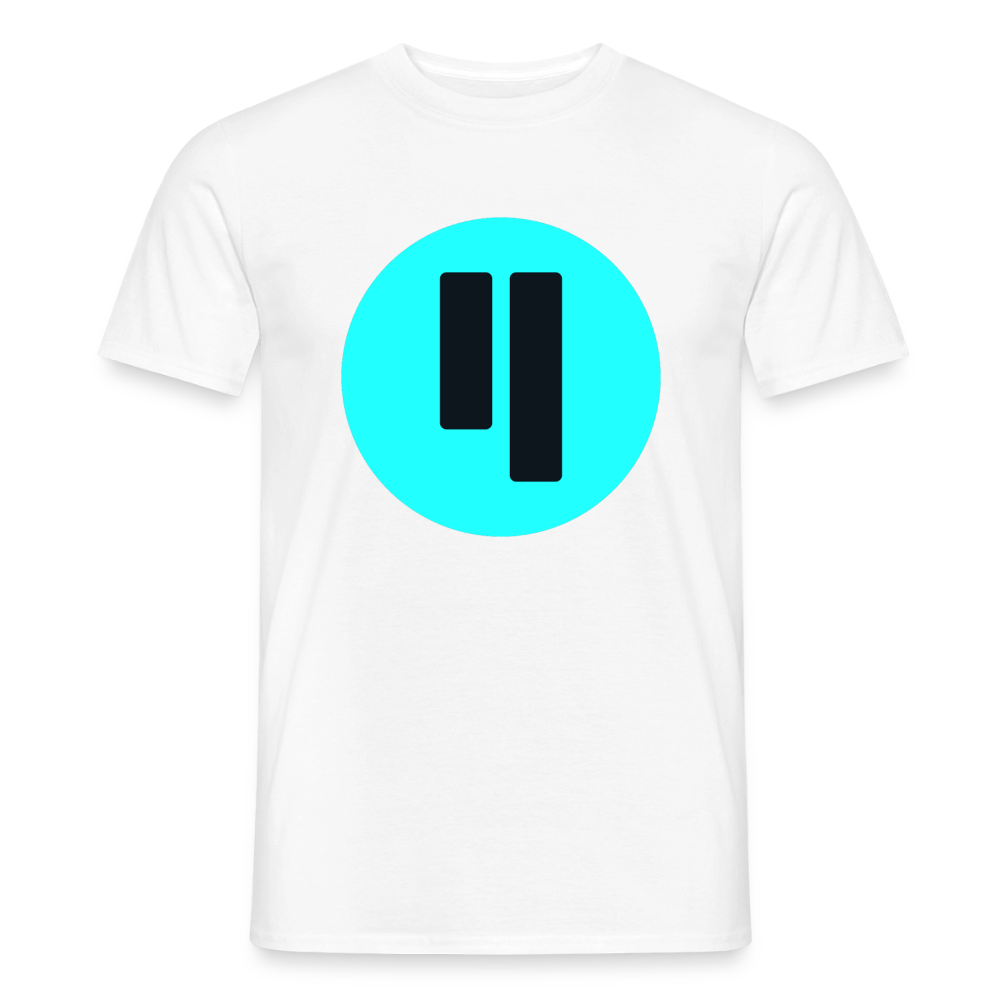 Qubic Logo (Original) - Herren T-Shirt - Weiß