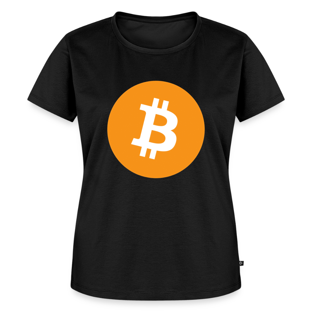 Bitcoin Logo (Original) - Damen T-Shirt Premium - Schwarz