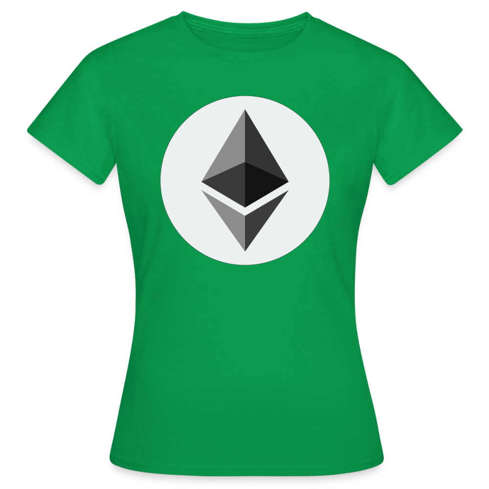 Ethereum Logo (Original) - Damen T-Shirt - Kelly Green