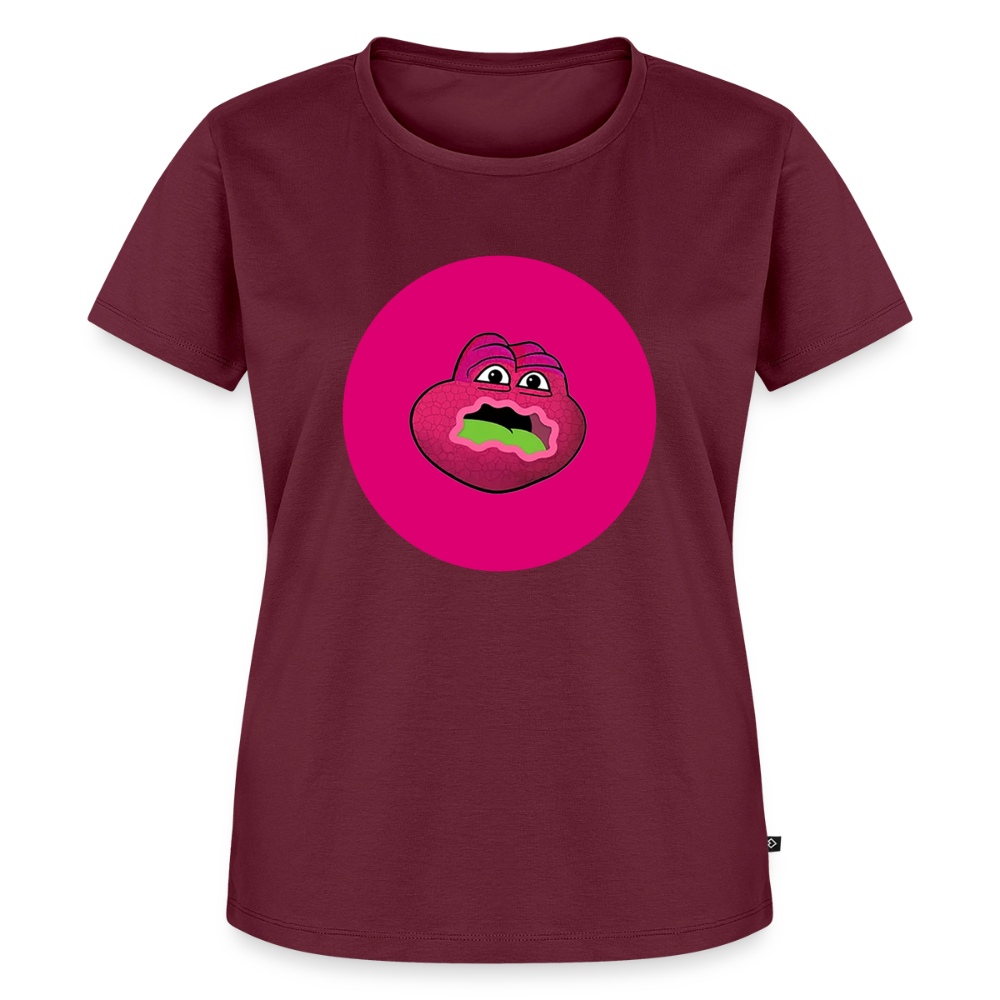 Jerry The Turtle Logo (Remix-Design) - Damen T-Shirt Premium - Burgunderrot