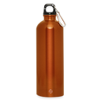 Bitcoin Logo (Original) - Trinkflasche mit Karabiner 750 ml - Orange
