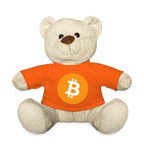 Bitcoin Logo (Original) - Teddybär - Goldorange