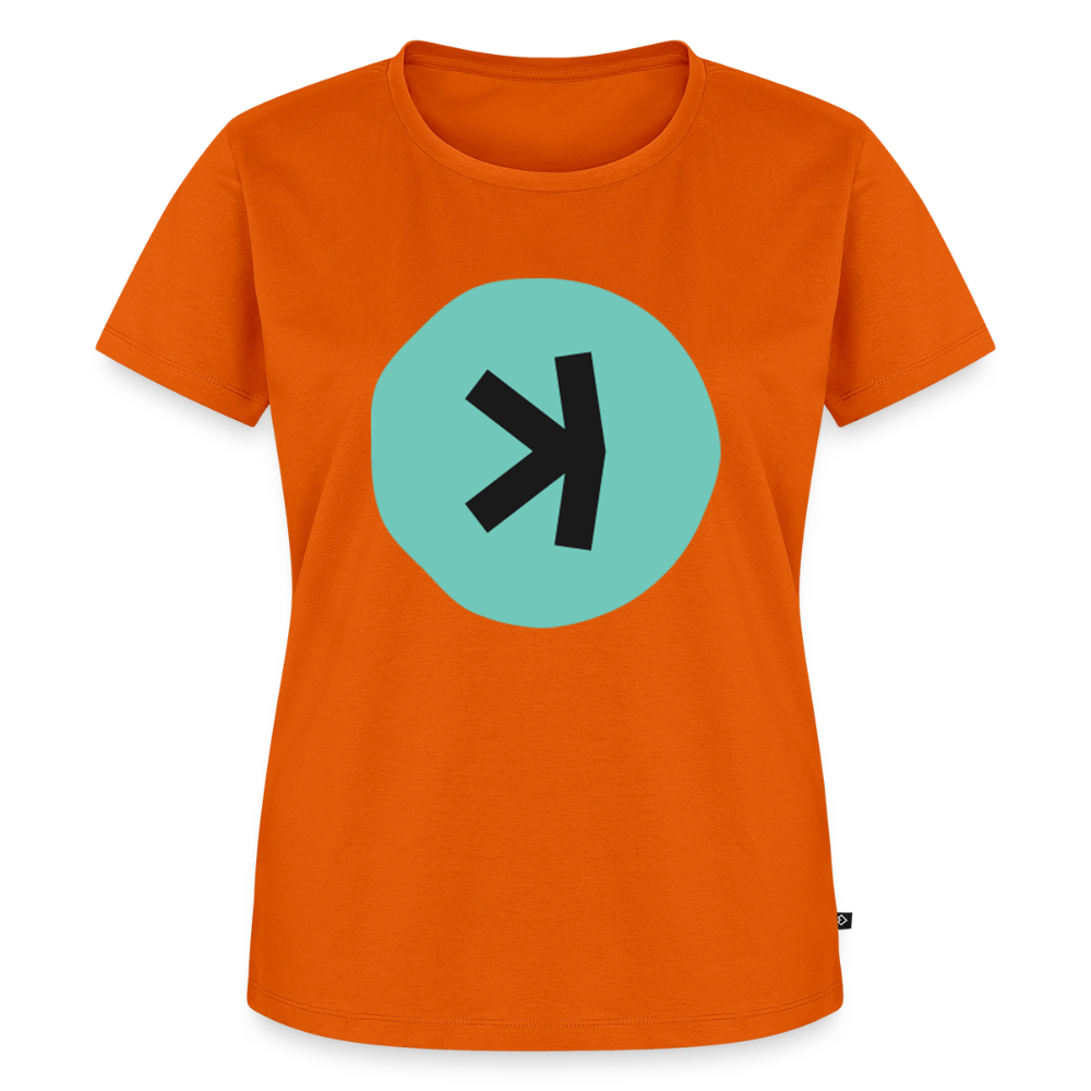 Kaspa Logo dunkel (Original) - Damen T-Shirt Premium - Orange 